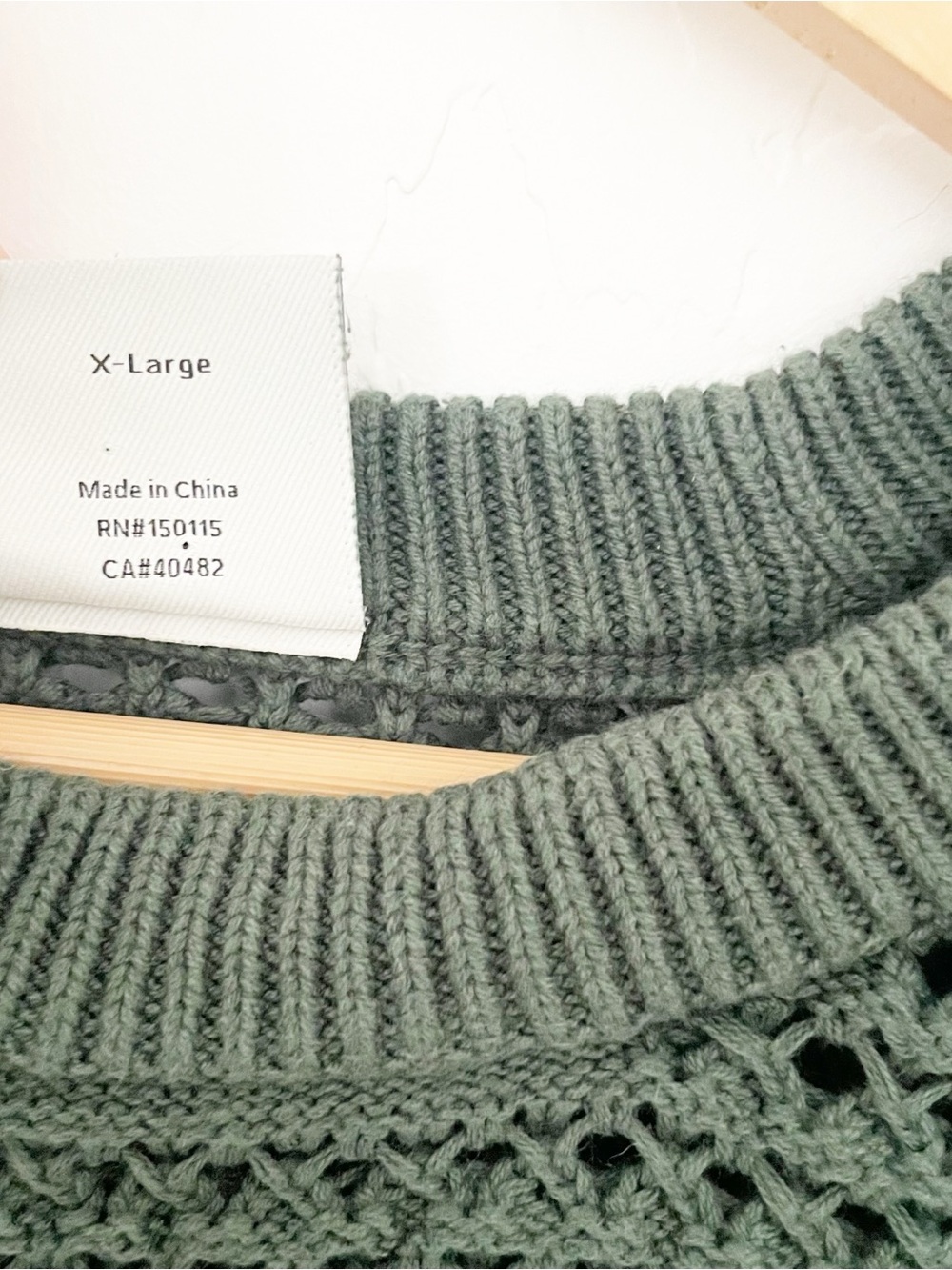 Varley Alva Knit Pullover Short Sleeve in Cilantro Green Size XL - Picture 6 of 7